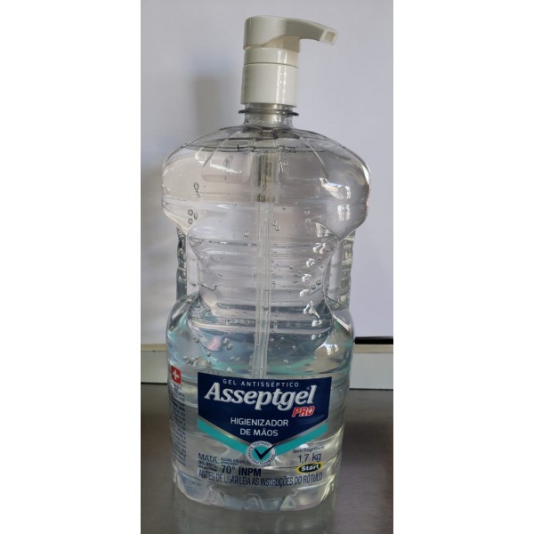Álcool em gel asseptgel para mãos 2l