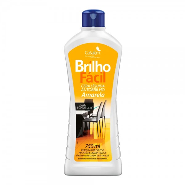 Cera brilho fácil amarela 750ml