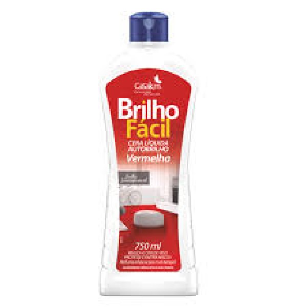 Cera brilho fácil vermelha 750ml