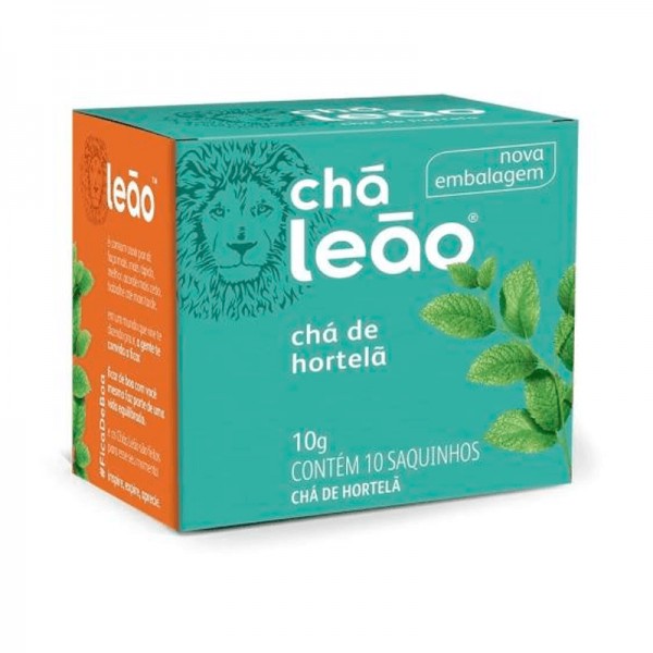 Chá leão hortelã com 10 sachês