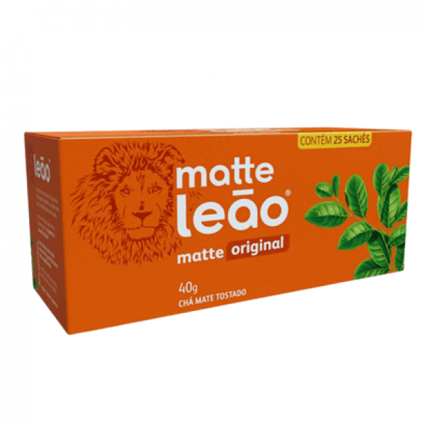 Chá mate leão com 25 sachês