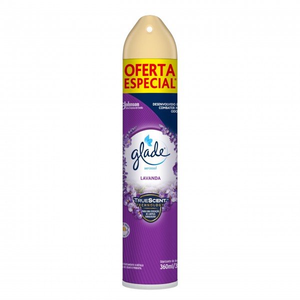 Odorizador aerosol glade lavanda 360ml
