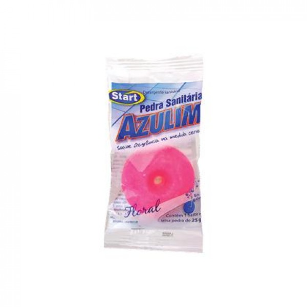 Pedra sanitária azulin floral 25g solta