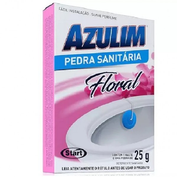Pedra sanitária azulin floral cx