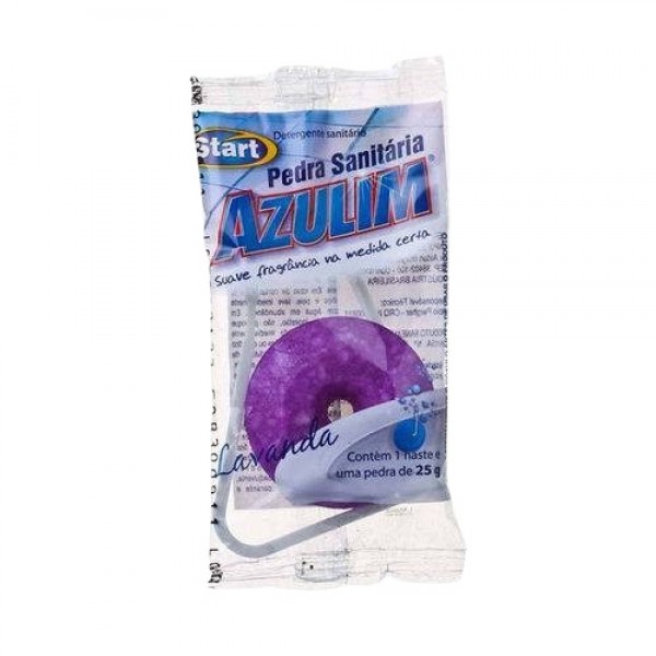Pedra sanitária azulin lavanda 25g solta