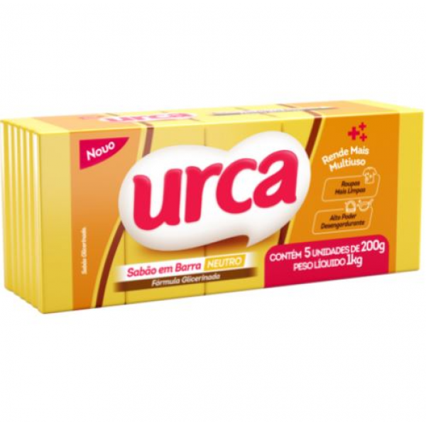 Sabão em pedra urca neutro com 5 unidades