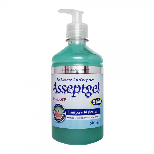 Sabonete líquido antisséptico assept erva doce 50ml