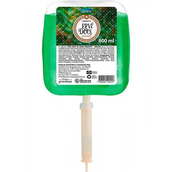 Sabonete líquido refil premisse erva doce 800ml