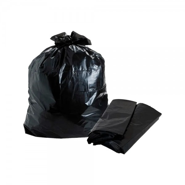 Saco l 100l 75x105 preto rolo com 25 unidades