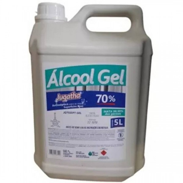 Álcool líquido 70% jugatha 5l