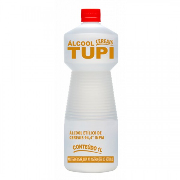 Álcool líquido cereais tupi 94,4% 1l