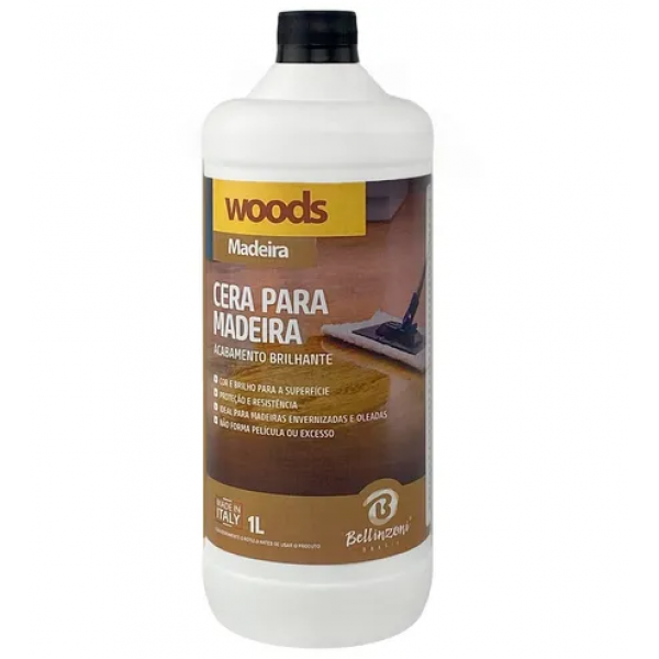 Cera para madeira Woods - 1 Litro - Bellinzoni