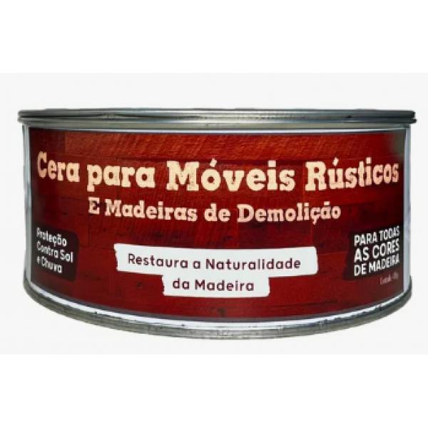Cera Carnaúba Moveis Rústicos E Madeiras De Demolição 400gr