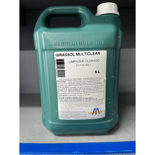 Cloro 12% girassol 5l