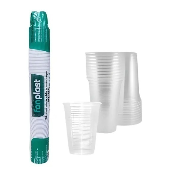 Copo fonplast 180ml com 100 branco