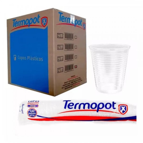 Copo termopot 80ml transparente com 2500 unidades