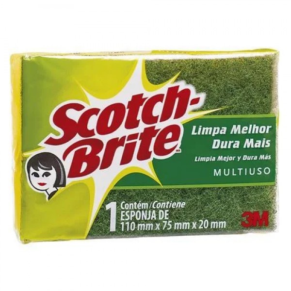 Esponja dupla face 3m scotch brite
