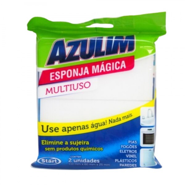 Esponja mágica azulin com 2 unidades