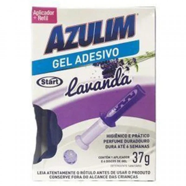 Gel adesivo azulin aparelho lavanda 37g