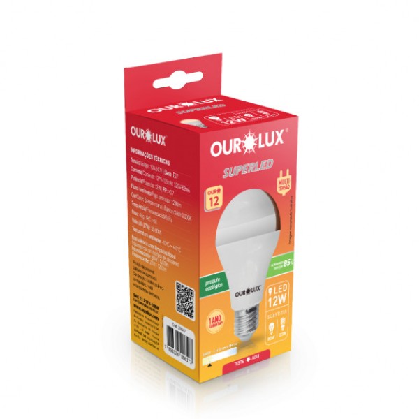 Lâmpada ourolux superled 12w
