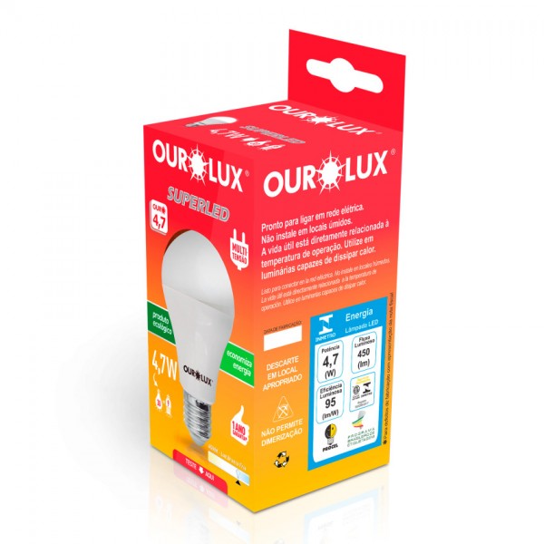 Lâmpada ourolux superled 4,7w