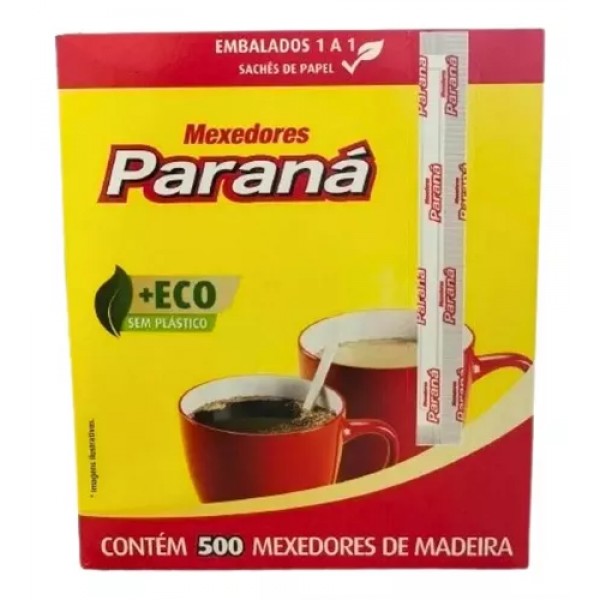 Mexedores de madeira paraná com 500 unidades