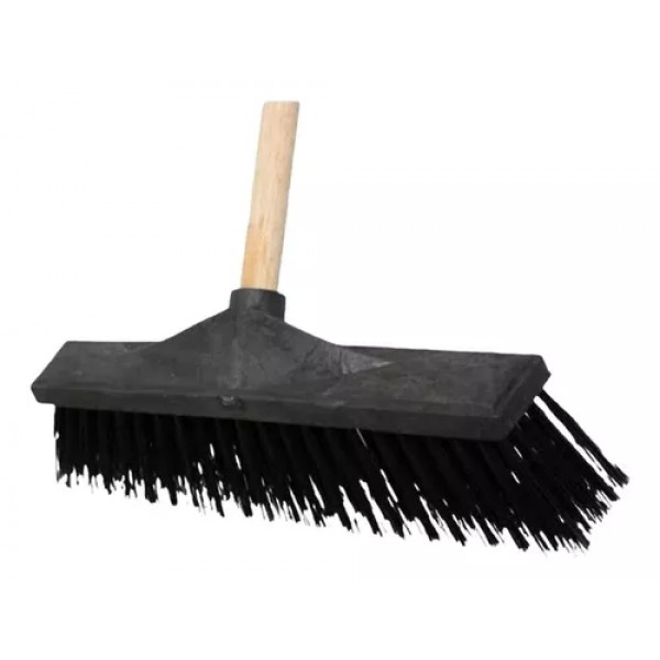 Vassourão nylon liso com cabo grosso 40cm