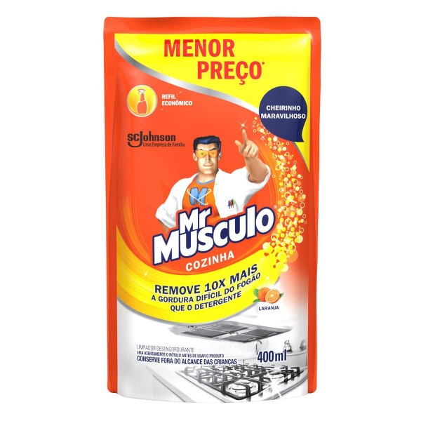 Desengordurante mr músculo cozinha refil 500ml