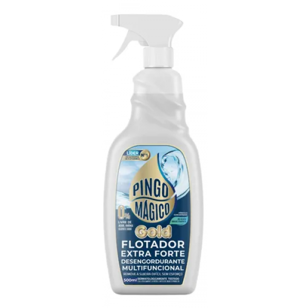 Pingo Mágico Gold Flotador Extra Forte Desengordurante Multifuncional - 500ml