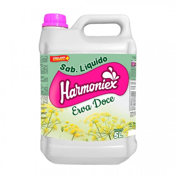 Sabonete Liquido Erva Doce Harmoniex 5L 