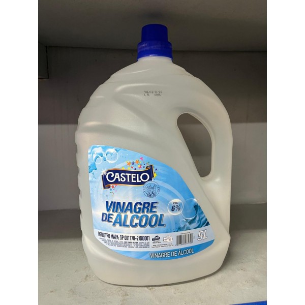 Vinagre de álcool castelo tradicional 5l